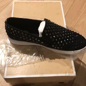 Black Studded Michael Kors tennis shoes